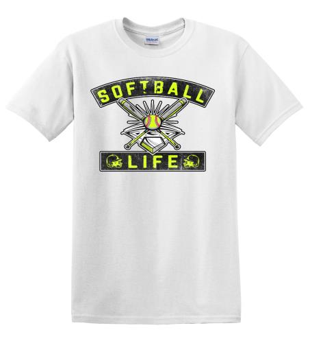 Epic Adult/Youth Softball Life Cotton Graphic T-Shirts. Free shipping.  Some exclusions apply.
