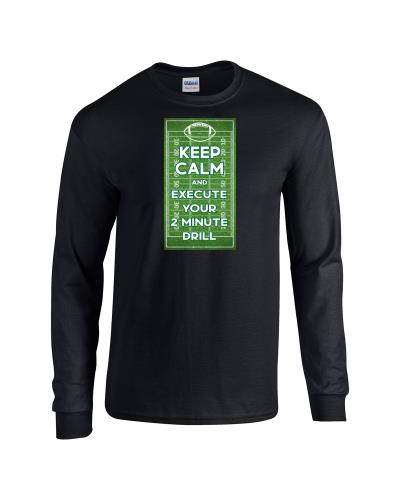 Epic Keep Calm 2 Min. Long Sleeve Cotton Graphic T-Shirts. Free shipping.  Some exclusions apply.