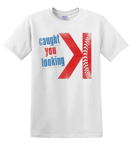 Epic Adult/Youth Caught Looking Cotton Graphic T-Shirts. Free shipping.  Some exclusions apply.