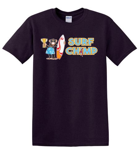 Epic Adult/Youth Surf Chimp Cotton Graphic T-Shirts. Free shipping.  Some exclusions apply.