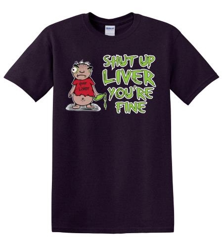 Epic Adult/Youth Shut Up Liver Cotton Graphic T-Shirts. Free shipping.  Some exclusions apply.