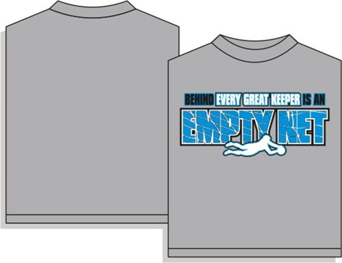 Utopia Soccer Empty Net T-shirt. Printing is available for this item.