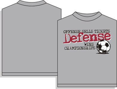 Utopia Soccer Defense Wins T-shirt. Printing is available for this item.