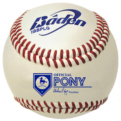 Baden Pony League Youth Raised Seam Baseballs