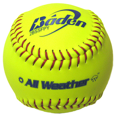 Baden All-Weather Fast Pitch 11" Softballs 2BS11SY. Free shipping.  Some exclusions apply.