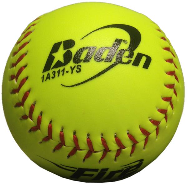 Baden ASA Slow Pitch Yellow 11" FIRE Softballs CO Closeout Sale