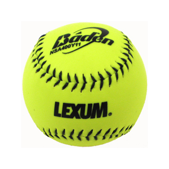 Baden NSA Slow Pitch YellowC 11" Softballs (DZ) Baseball Equipment