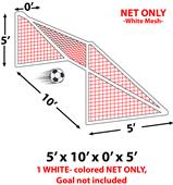 Epic 3MM Soccer Goal Nets 5x10x0x5 -EACH