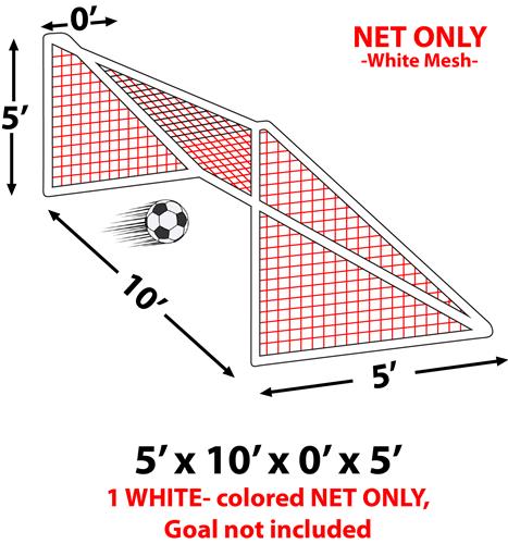 Epic 3MM Soccer Goal Nets 5x10x0x5 -EACH