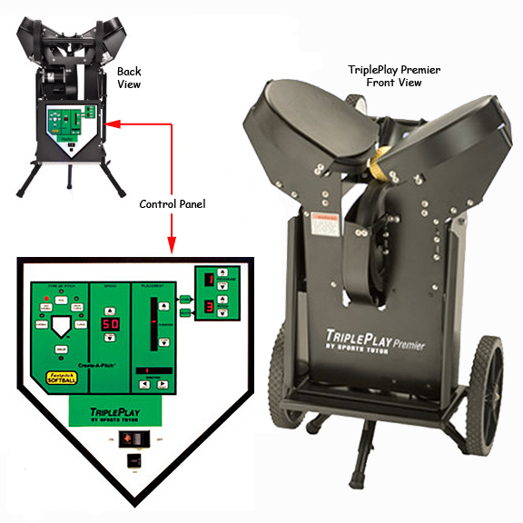 E15443 TriplePlay Premier Softball Pitching Machines