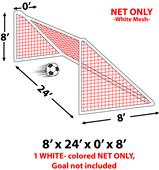 Epic 3MM Soccer Goal Nets 8 x 24 x 0 x 8 EACH