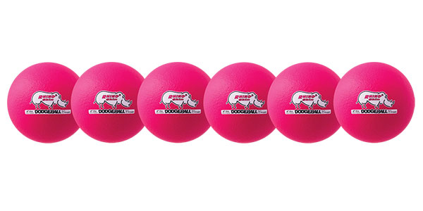 Champion Rhino Skin Neon Pink Dodgeball (Set of 6)