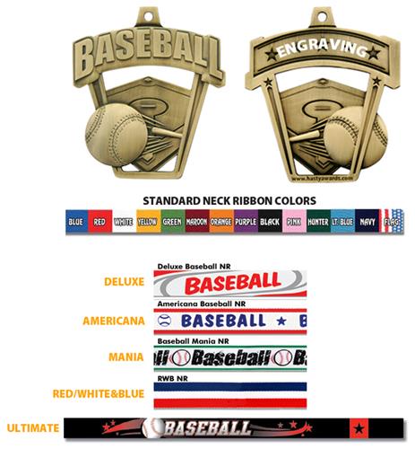 Hasty Awards 2.5" ProSport Baseball Medals. Personalization is available on this item.