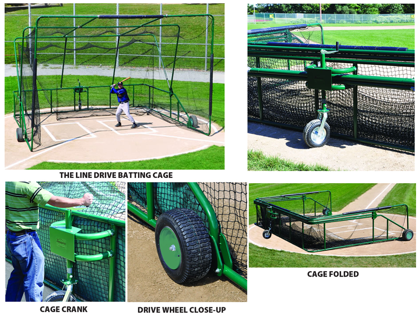 E15828 The Line Drive Portable Batting Cage