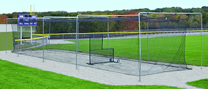 E15833 Baseball Wicket Style Batting Cage Tunnel Frames