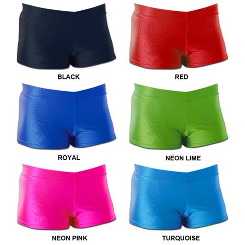 Pizzazz Adult (AM RED) Cheerleaders/Dance Hot Shorts