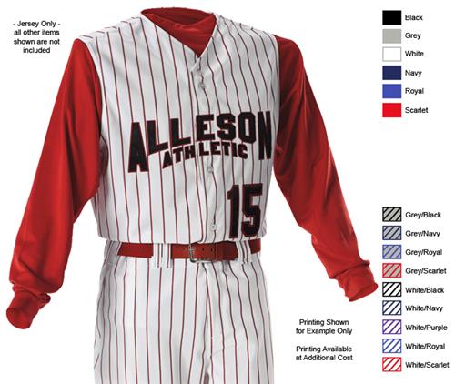 Alleson PROWV Adult Full Button Baseball Vests C/O