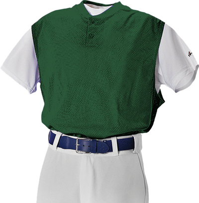 Adult A2XL (ROYAL) Two Button Mesh Baseball Vests-Closeout