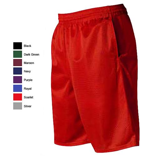 Alleson 569PKT Adult Mesh Utility Athletic Shorts