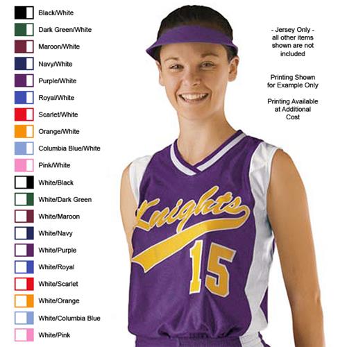 Alleson 552W Women's Dazzle Softball Jerseys Baseball Equipment & Gear