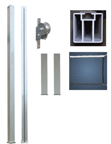 Outdoor Volleyball System Coastal Competition 4" Square Post