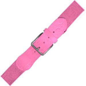 Alleson Youth 1 1/2" Elastic Pink Baseball Belts