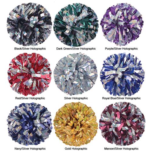 Pepco Cheer Holographic Metallic Poms NST16MSH