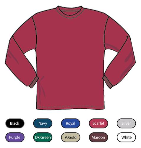 Moisture Management L/S Athletic Cut Loose Tees. Decorated in seven days or less.