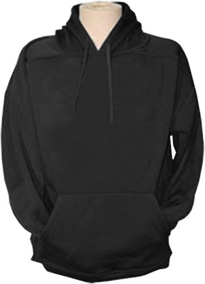 Polyester Fleece Performance Hoodie Sweatshirt. Decorated in seven days or less.
