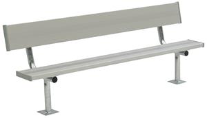 NRS Permanent Bench W/Backrest Surface Mount. Free shipping.  Some exclusions apply.