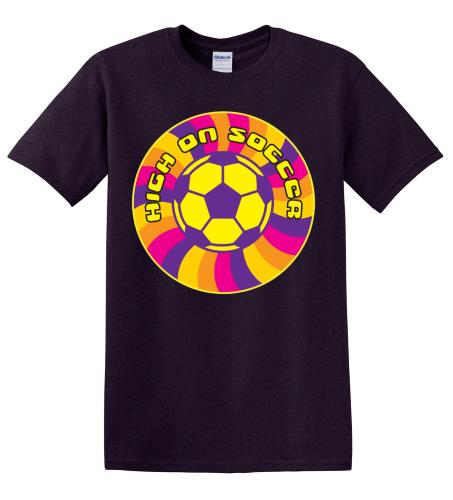 Epic Adult/Youth High On Soccer Cotton Graphic T-Shirts. Free shipping.  Some exclusions apply.