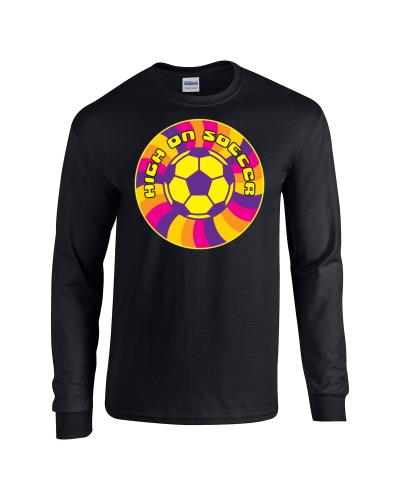 Epic High On Soccer Long Sleeve Cotton Graphic T-Shirts. Free shipping.  Some exclusions apply.