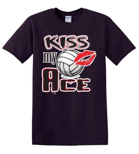 Epic Adult/Youth Kiss My Ace Cotton Graphic T-Shirts