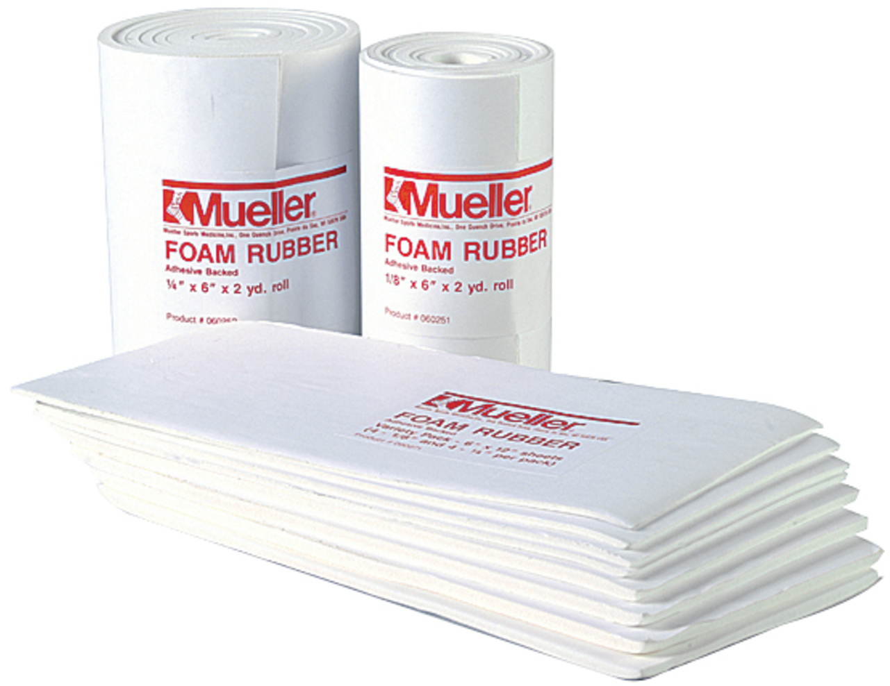 E165628 Mueller Adhesive Backed Foam Rubber Padding