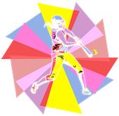 Epic Ladies Softball Hitter V-Neck Graphic T-Shirts