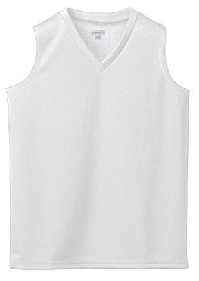 Augusta Sportswear Ladies' Large White Mesh Sleeveless Jersey