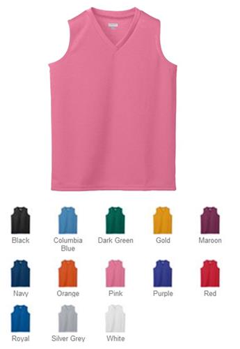 Augusta Sportswear Ladies' Mesh Sleeveless Jersey. Printing is available for this item.