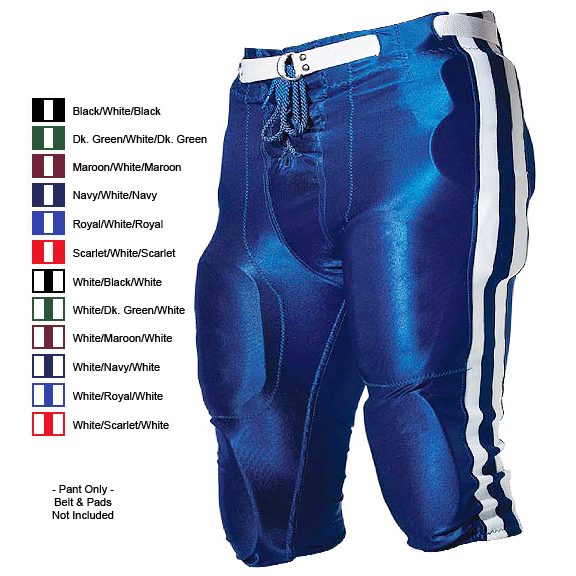 E16666 Alleson Youth Dazzle Football Pants-Closeout