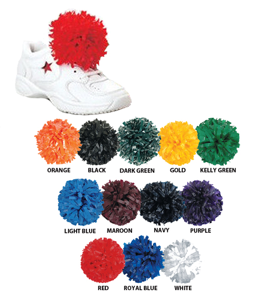 Getz Cheerleaders Solid Shoe Poms Cheerleading Equipment and Gear
