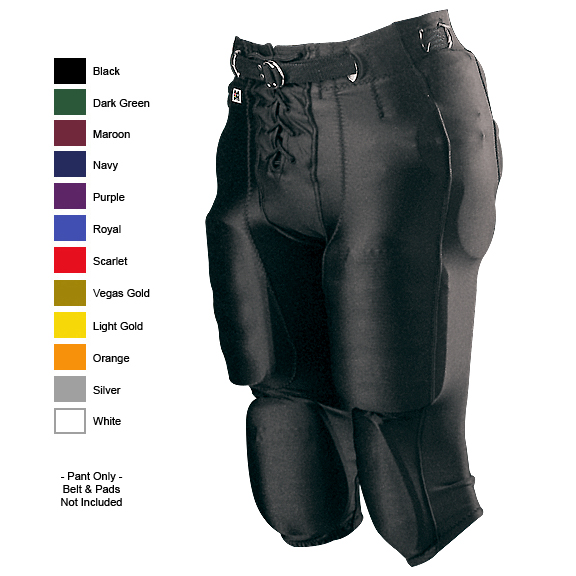 YOUTH  (Y2XL - Orange) Snap Football Pants (Pads Sold Separately)