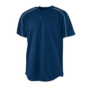 Buy Performance Wicking 1-Button Baseball Jersey by Augusta