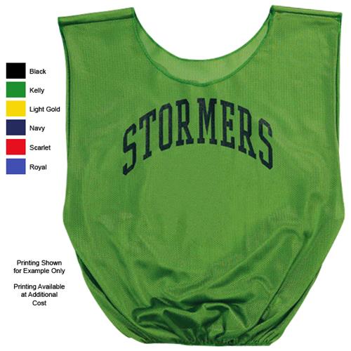 Alleson Mini Mesh Sports Scrimmage Vests. Printing is available for this item.