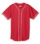 Augusta Adult Mesh Button Front Braid Trim Jersey 593