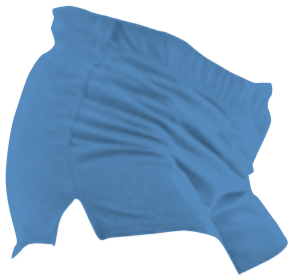 Youth Medium (Columbia Blue) Cheer Shorts