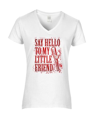 Epic Ladies Say Hello V-Neck Graphic T-Shirts. Free shipping.  Some exclusions apply.