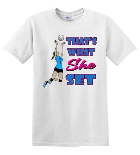 Epic Adult/Youth Thats What She Set Cotton Graphic T-Shirts. Free shipping.  Some exclusions apply.