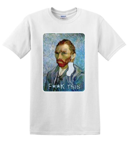 Epic Adult/Youth Van Gogh - F This Cotton Graphic T-Shirts. Free shipping.  Some exclusions apply.