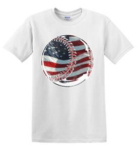 Epic Adult/Youth Flag Baseball Cotton Graphic T-Shirts. Free shipping.  Some exclusions apply.
