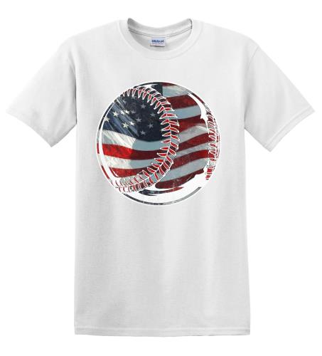 Epic Adult/Youth Flag Baseball Cotton Graphic T-Shirts