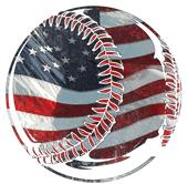 Epic Ladies Flag Baseball V-Neck Graphic T-Shirts